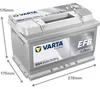 VARTA Dynamic EFB D54 Starterbatterie 12V 65Ah 650A/EN B13 Produktbild-Vorschau 2