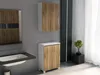 KOMODA ŁAZIENKOWA 60 kosz z koszem na pranie dąb wotan 60cm Podgląd zdjęcia produktu 7