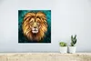 MuchoWow® Poster Löwe - Gemälde - Sternenhimmel 30x30 cm - Produktbild-Vorschau 5