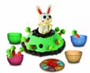 A children's game with a bunny and carrots. Produktbild-Vorschau