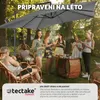 tectake® Apollon slunečník 250 x 250 cm s větrnou stříškou Náhled obrázku produktu 9
