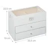 Relaxdays Brillenbox, 18 Brillen, Lederoptik, Samtbezug, Produktbild-Vorschau 4