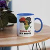 Proud of my roots Tasse blau Frauenmotiv Geschenkidee Produktbild-Vorschau 4