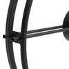 vidaXL Nástenné hodiny čierne 52 cm Iron Náhľad obrázku produktu 4