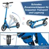 GOPLUS Klappbarer Roller, Cityroller mit Stoßdämpfersystem, Produktbild-Vorschau 2