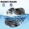 A black vacuum cleaner part is submerged in water, with splashes and bubbles indicating it is being washed. Produktbild-Vorschau