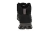 The back view of a black winter boot with a gray accent. Produktbild-Vorschau