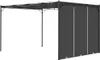 Gartenpavillon mit Seitenvorhang 4x3x2,25 m Anthrazit Produktbild-Vorschau 4