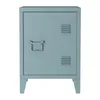 A single gray-blue metal nightstand with a door handle and ventilation slits. Anteprima dell’immagine prodotto