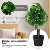 COSTWAY Kunstpflanze 114 cm, künstliche Pflanze Produktbild-Vorschau 6