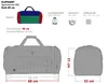 Sporttasche Saunatasche sehr groß Reisetasche XL 68 cm Produktbild-Vorschau 9