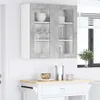 vidaXL Armoire suspendue, gris béton, 80 x 31 x 80 cm, Voir les images du produit 4