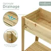 holz4home® Hochbeet inkl. Vlies-, Einlegevlies Naturholz Produktbild-Vorschau 4