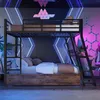 STILVORA Hochbett 90x200 mit Schreibtisch,Kinderbett mit Produktbild-Vorschau 2