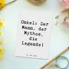Mr. & Mrs. Panda Postkarte Spruch Onkel Legende - Weiß - Produktbild-Vorschau 2
