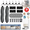 A collage of vacuum cleaner accessories and a vacuum cleaner base station, with lifestyle images and feature callouts. Voir les images du produit