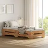 Stapelbett 2er Set Gästebett RONNY Einzelbett Stapelliege Produktbild-Vorschau 1