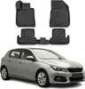 2014-2021 Peugeot 308 Fußmatten TPE Schwarz 4 tlg Produktbild-Vorschau 1