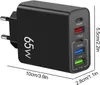 chargeur multiple USB C 65W, chargeur multiple 5 ports avec Voir les images du produit 4