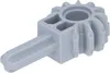 A single gray plastic LEGO Technic gear piece with a shaft. Podgląd zdjęcia produktu
