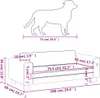 vidaXL Lit pour chien avec extension Noir 100x50x30 cm Voir les images du produit 10
