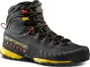 Schwarze Wanderschuhe "TXS GTX" von La Sportiva mit gelben und roten Akzenten; ideal für Herren. Podgląd zdjęcia produktu