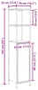 vidaXL Badschrank mit Regalen Räuchereiche 36x35x165 cm Produktbild-Vorschau 7