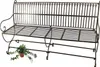 DanDiBo panca da giardino in metallo marrone resistente Anteprima dell’immagine prodotto 9