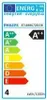 An energy efficiency label for a Philips product. Podgląd zdjęcia produktu