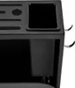 A close-up view of a black kitchen utensil holder. Voir les images du produit