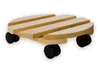 BigDean Pflanzenroller rund Buchenholz massives Holz 30 cm Produktbild-Vorschau 4