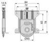 Kit roulettes basses pour coulissant 70kg slowmove - EMUCA Voir les images du produit 2