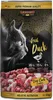 A bag of Leonardo cat food with a picture of a cat and raw duck meat. Anteprima dell’immagine prodotto