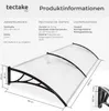 Vordach transparentní - 300 cm Náhled obrázku produktu 10
