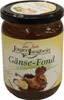 A jar of goose fond with a picture of a prepared dish on the label. Voir les images du produit