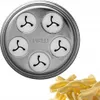 A close-up of a pasta maker attachment with fusilli pasta, on a white background. Náhled obrázku produktu