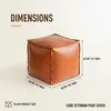 Unstuffed Pouf Ottoman Bezug, Quadratischer Sitzpouf aus Produktbild-Vorschau 6