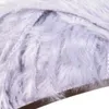 A close-up view of a fluffy, light purple yarn. Produktbild-Vorschau