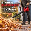 Akku-Laubbläser 21V Brushless, 2×4,0Ah Akkus, 320 km/h, 6 Produktbild-Vorschau 4