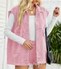 ASKSA Gilet en jean sans manches pour femmes Veste en jean Voir les images du produit 3