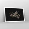 Poster - Poster ohne Rahmen - Asiatisch Vogel Blumen - Produktbild-Vorschau 7