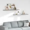 vidaXL Étagères suspendues 2 pcs. Gris béton 120x23,5x3,8 Voir les images du produit 10