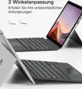 Two views of a laptop with a detachable keyboard, showcasing different angles and features. Produktbild-Vorschau