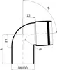 POLOPLAST POLO-KAL XS, Bogen, DN 75/87, 1 Stk. Produktbild-Vorschau 5