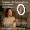 LED Selfie Ring Lamp Telecomando USB Fotografia TikTok Anteprima dell’immagine prodotto 2