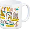 Kaffeebecher Köln Wimmelbild 300 ml 9 cm hoch Produktbild-Vorschau 1