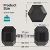 Yaheetech 2er Set 10 kg Kurzhanteln, Hexagon Hanteln, Produktbild-Vorschau 4
