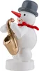 Schneemann Musikant mit Saxophon (8cm) von Zenker Produktbild-Vorschau 3