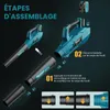 Akku Laubbläser, Laubgebläse Akku mit Bürstenlosem Motor Produktbild-Vorschau 8