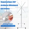 COSTWAY Doppelseitiges mobiles Whiteboard, 120 x 80 cm, Produktbild-Vorschau 5